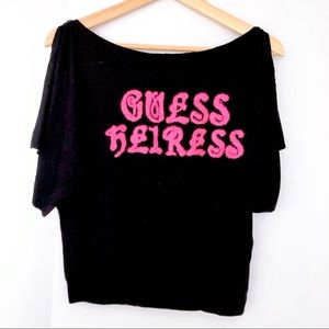 EUC GUESS Top with Slit Sleeves